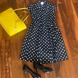 Suzi Chin for Maggy Boutique Navy and White Dress (2P)